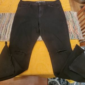 America Eagle Hi-Rise Slim Flare Jeans